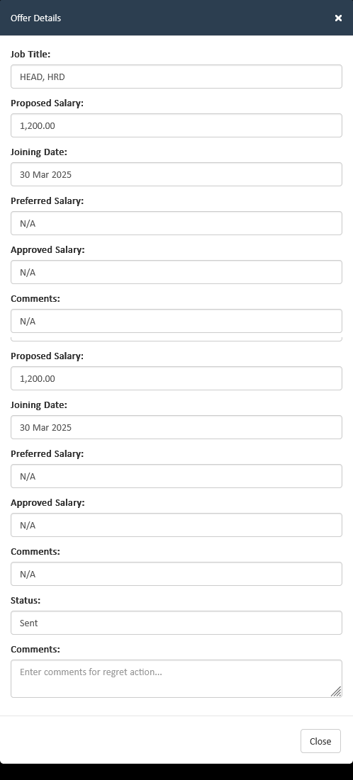 Job Offer and Onboarding